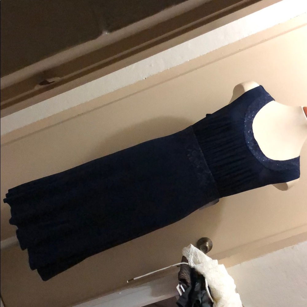 R&M Richards Navy Blue 2 PC Dress Set